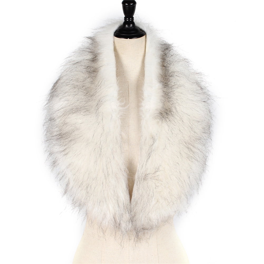 faux fur collar shawl
