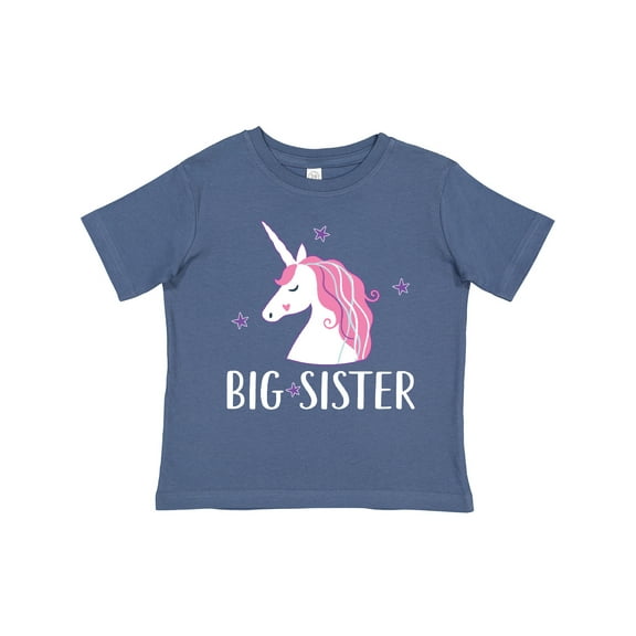 Inktastic Big Sister Unicorn Girls Toddler T-Shirt