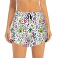 thumbnail image 2 of Fotbe Fun Animal with Unicorn Womens High Waist Running Shorts Athletic Workout Quick Dry Shorts for Women with Pockets Gym Yoga Summer Shorts-Small, 2 of 9