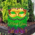 thumbnail image 3 of America Forever Flags Mask And Feathers, Mardi Gras Garden Flag, Masquerade Masks Fleur De Lis Carnival 12.5 x 18 Inch Double Sided Seasonal Yard Outdoor Holiday Decorative Flag, 3 of 3