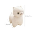 thumbnail image 3 of White Glow-in-the-Dark Alpaca Plush, 11-inch Light Up Stuffed Animal, Nighttime Comfort Companion with Soothing LED, 3 of 8