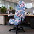 thumbnail image 3 of KUIFORTI Cherry Blossoms Gaming Chair Covers Slipcovers Easy Installation Game Computer Office Desk Chair Cover Protector Waterproof for Office and Computer Chairs, 3 of 7