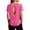 Pink, variant on Open Back Workout Tops for Women 2026 Summer Short Sleeve Crewneck Athletic Gym Shirts Yoga Pilates Outfits