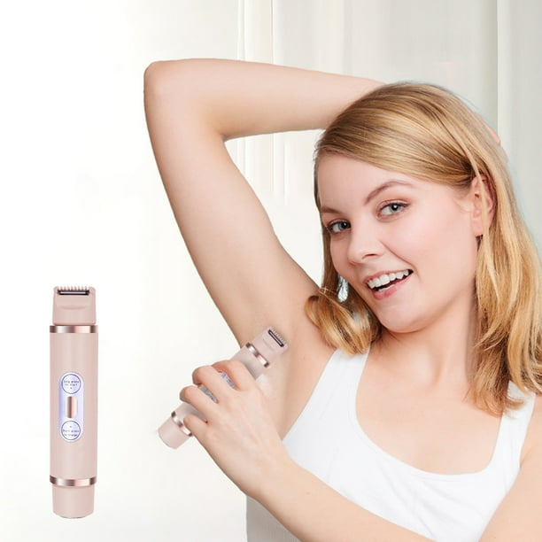 Afeitadora recargable para vello púbico, piernas y cuerpo, con cuchillas de cerámica y entrada de aire. Ideal para mujeres. Afeitadora facial y de cabeza. Recortadora de pelusa IP7X.