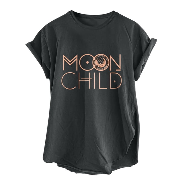 Camiseta de mujer, camisetas divertidas y bonitas con abertura lateral Vintage, camiseta de manga corta con estampado de letras divertidas, blusa holgada con mangas caídas y hombros descubiertos Pompotops hfajkhk127180