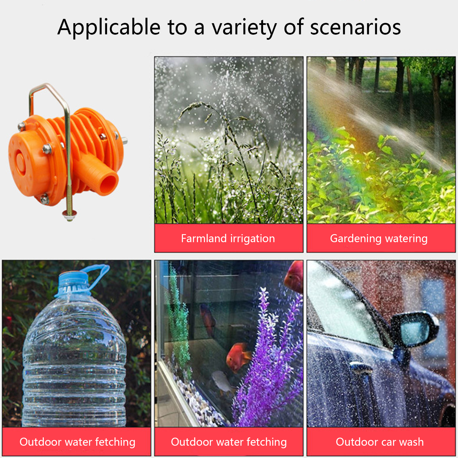 JZROCKER Lightweight Water Stable Gardening Farming Water Household Anti Rust High Pressure Drill Driven