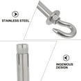 thumbnail image 2 of OUNONA 2 Pcs Crochet de Balançoire en Acier Inoxydable Crochet de Chaise Suspendue Argent pour Usage Intérieur, 2 of 5