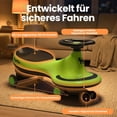 thumbnail image 3 of Hurtle Swing Ride-On Wiggle Car for Kids – Twist & Go Ride-On Toy, No Pedals or Batteries, Safe Self-Propelled Toddler Car for Indoor & Outdoor Use, Ages 2+ (Green), 3 of 6
