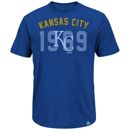 Kansas City Royals Majestic Three Base Hit T-Shirt Royal by MAJESTIC LSG
