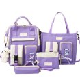 thumbnail image 1 of Girls School Bag Set Cute 5PCS Large Capacity Campus Backpack Elementary Bookbag, 1 of 10