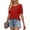 Red, variant on SwiftWear Women's Puff Sleeve T-Shirt Crew Neck Loose Fit Short Sleeve Top Casual Blouse Summer Basic Tee​ Light Blue