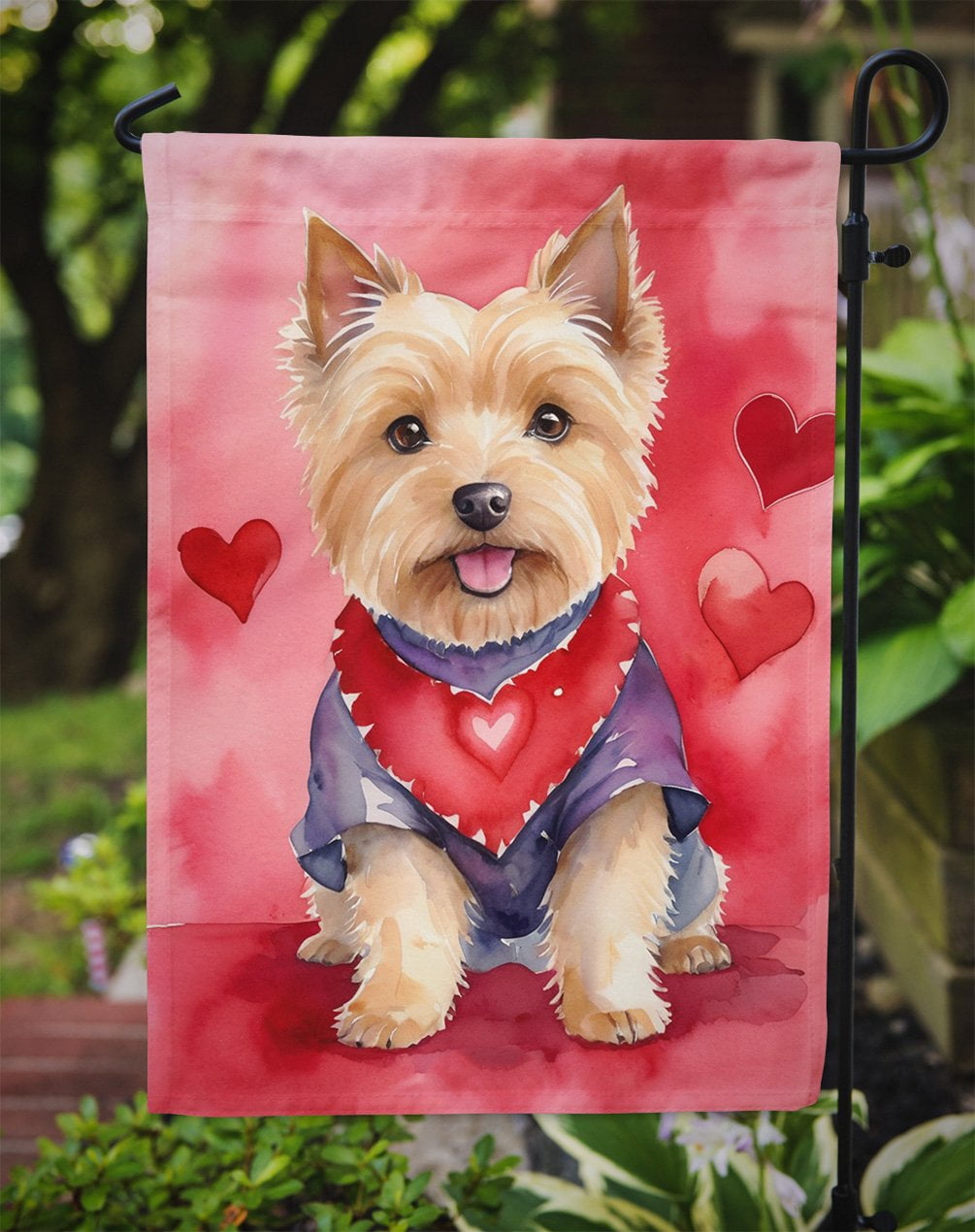 Norwich Terrier My Valentine Garden Flag 11.25 in x 15.5 in