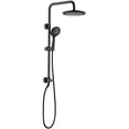 thumbnail image 2 of BRIGHT SHOWERS Shower System, 9 Inch Rain Shower Head with 5-Function Hand Shower, Dual Shower Combo with Height Adjustable Holder, Solid Brass Rail 60 Inch Long Stainless Steel Shower Hose, 2 of 4