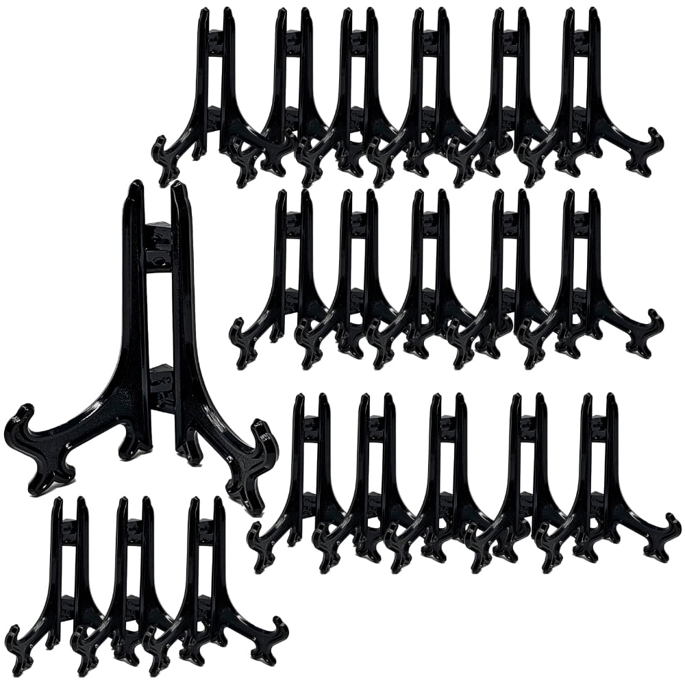 Black Plastic Easel Display Stand Folding~4 Inch / 20 ...