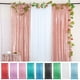 thumbnail image 1 of Cortina de lentejuelas rosa de temporada, color sólido, brillante, larga, plegable, decoración para fiestas, fácil instalación, panel de lentejuelas para fiestas de bodas, recuerdos de fiesta, 1 of 8