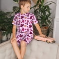 thumbnail image 4 of Balery Retro Cowgirl Conjunto de Pijama Infantil de Manga Corta con Estampado – Ropa de Dormir de Algodón Suave-4X-Large, 4 of 6