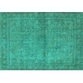thumbnail image 1 of Ahgly Company Indoor Rectangle Oriental Turquoise Blue Industrial Area Rugs, 2' x 3', 1 of 4