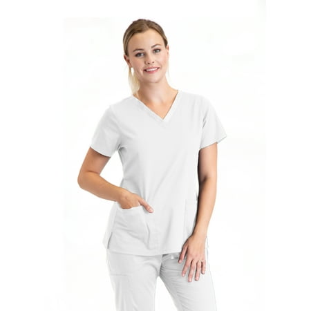 

Barco Essentials Unison Scrub Top — 3 Pocket Women s V-Neck