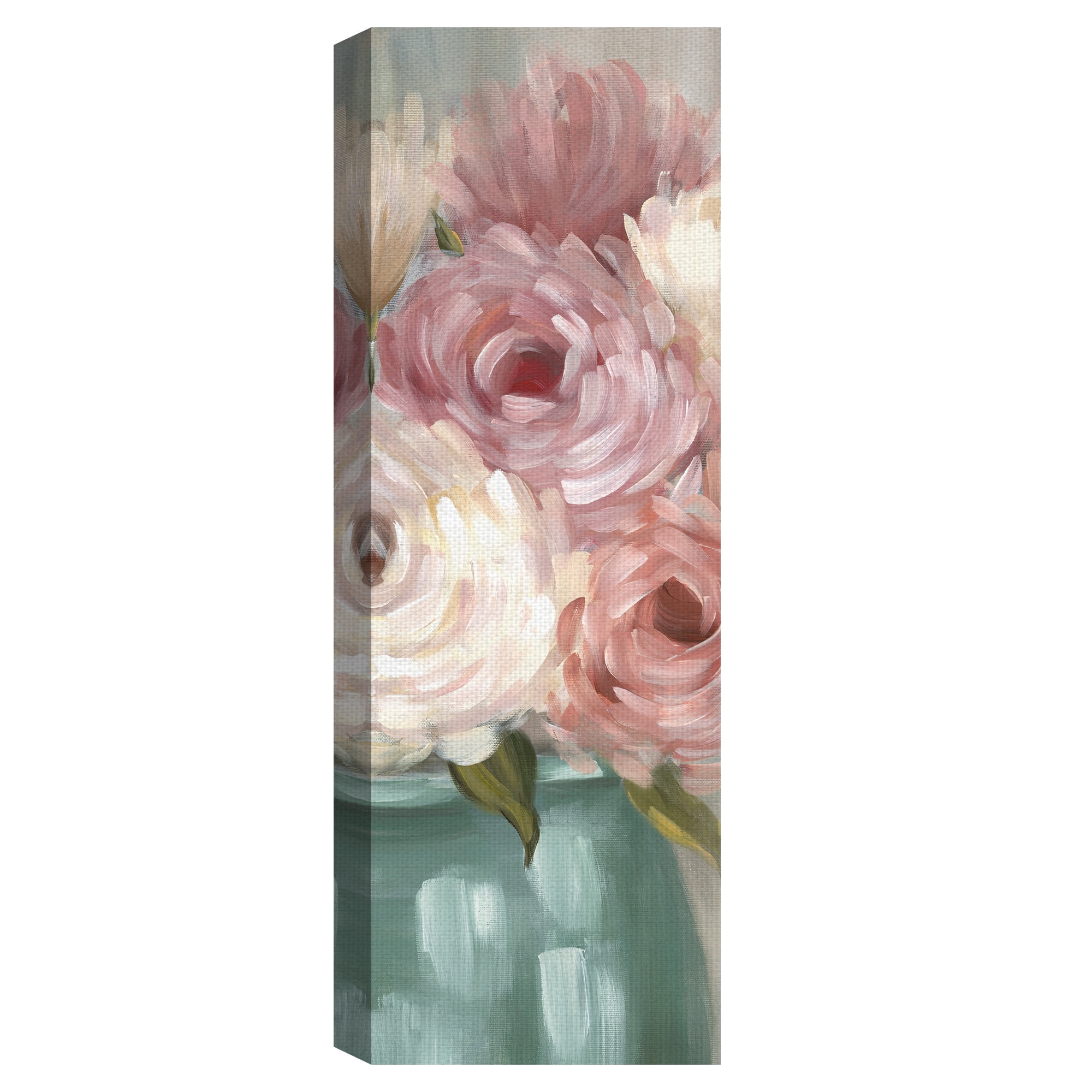 Masterpiece Art Gallery Pastel Peonies Pink By Willowbrook Fine Art Canvas Art Print 16" x 48"
