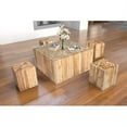 thumbnail image 2 of Zuo Modern Cave Coffee Table Cave Teak Coffee Table, 2 of 5