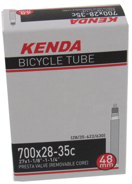 Kenda 700x28 32 35C 27"x 1-1/8-1/4" Threaded 33mm Presta Valve Bicycle Tube Pack 
