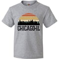 thumbnail image 3 of Inktastic Chicago Illinois Skyline Vintage Youth T-Shirt, 3 of 5
