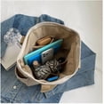 thumbnail image 5 of JennyShop Korean Style Fashion Tote Bag , Canvas Large Bag, Large Capacity Women's Bag, High-end and Versatile Shoulder Bag, 5 of 7