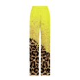 thumbnail image 4 of VEKDONE Womens Linen Long Pants Yellow S, 4 of 5