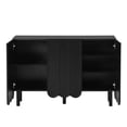 thumbnail image 6 of Minimalist, Black - Finished, Wave - Front Cabinet | Can Be Used in Dining and Bedroom | Comfortable, Stable, and Easy - to - Integrate Storage, 6 of 7