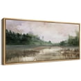 thumbnail image 2 of IDEA4WALL Extra Large Framed Canvas Print Wall Art Tranquil Lake Reflections Vintage Art Nature Wilderness Forest Landscape Retro Wall Decor Oversized Artwork Relax/Calm for Room Decor - 60"x30", 2 of 5
