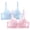 Light Blue, variant on 2PC Plus Size Bras for Women's Push-Up Women's Leopard-Print Front Buckles Underwear No Steel Close Bra