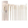 thumbnail image 1 of Makeup brush gift set: 14 piece professional makeup brush advanced synthetic kabuki brush set foundation make-up powder blusher eye shadow concealer h, 1 of 4