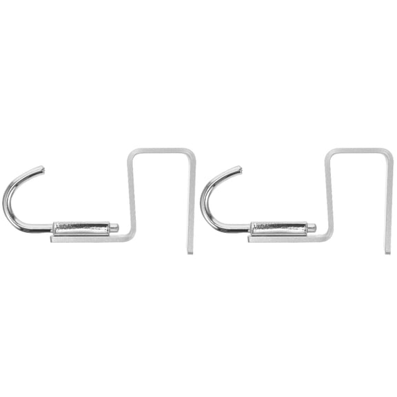 2 Count Removable Storage Rack Shopping Bag Holder Office Purse Handbag Hook Student Silver