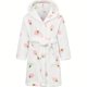 thumbnail image 1 of Girls Hooded Bathrobe Strawberry Pattern Flannel Soft Warm Pockets Belt Robe Pyjamas Sleepwear Kids Spring Clothes, 1 of 5