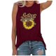 thumbnail image 2 of ICHUANYI Clearance Women Letters Printing Sleeveless Vest Tank Shirt Tunic Blouse Tops(Wine, S) ICHUANYI WER2023081005125, 2 of 4