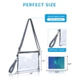 thumbnail image 2 of Bagenius Clear Purse Bolsa transparente aprobada por el estadio con correas extraíbles para el trabajo, eventos deportivos y conciertos, 2 of 5