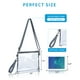 thumbnail image 2 of Bagenius Clear Purse Bolsa transparente aprobada por el estadio con correas extraíbles para el trabajo, eventos deportivos y conciertos, 2 of 5