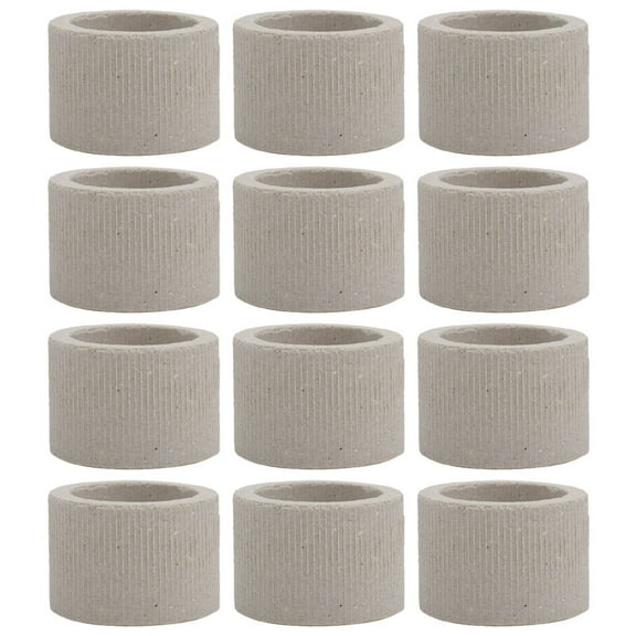 SEWOART Ceramic Aquarium Plant Weights Grey Anti-Float Fixator for Home Use 12Pcs