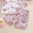 thumbnail image 6 of Kogui Little Girl Pajamas Girls Short Sleeve Top and Sleep Short Pajama Set, 2-Piece Size 6-7 (Light Pink,6-7 Years), 6 of 6