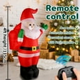 thumbnail image 2 of Juguete Santa Claus Inflable de 4 Pies con Control Remoto, Decoración Navideña para Fiestas y Eventos Al Aire Libre, 2 of 9