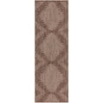 thumbnail image 2 of Unique Loom Outdoor Modern Collection Area Rug - Tambor (2' x 6' Runner Brown/Ivory), 2 of 6