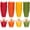 Red Orange Yellow Green, variant on Miaocao 200Pcs Fall Tulip Cupcake Liners Autumn Greaseproof Paper Baking Cups Red Orange Yellow Green Muffin Cupcake Wrappers for Thanksgiving Wedding Birthday