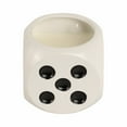 thumbnail image 6 of Tobacco Scented Dice Candle for Men and Women - Decorative Small Pillar and Votive Candle for Home Display - Indoor and Outdoor Safe for Living Room, Bedroom, or Bathroom - 5", Black & White, 6 of 13