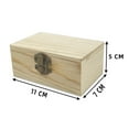thumbnail image 2 of Caja de Almacenamiento de Joyería de Pino Hebilla Caja de Almacenamiento de Joyería Antipolvo Caja de Almacenamiento de Tarjetas Postal, 2 of 7