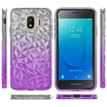 For Samsung Galaxy J2 (2019)/J2 Pure Case, by Insten Two Tone Diamond Textured Design PC/TPU Rubber Case Cover For Samsung Galaxy J2 (2019)/J2 Pure -