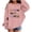 Pink, variant on Taqqpue Kids Hoodies Halloween Graphic Print Long Sleeve Crew Neck Pullover Fleece Sweatshirt Fall Winter Cozy Tops for Boys Girls Size 1-12