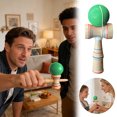 thumbnail image 2 of Kendama de madera, juego tradicional japonés de habilidad para niños y adultos, para entrenar la coordinación mano-ojo, 2 of 4
