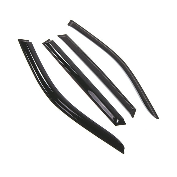 Tuningpros WD2-782B Outside Mount Window Visor Deflector Rain Guard Dark Smoke 4 Pcs Set For 2017-2018 BMW X5