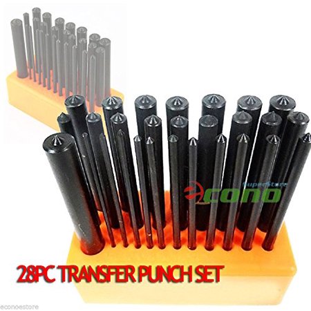 Generic Punch - New 28pc Center Punch Steel Transfer Punch Set Machinist Thread Tool Kit Set, New 28pc Center Punch Steel Transfer Punch Set Machinist Thread Tool Kit Set By Generic