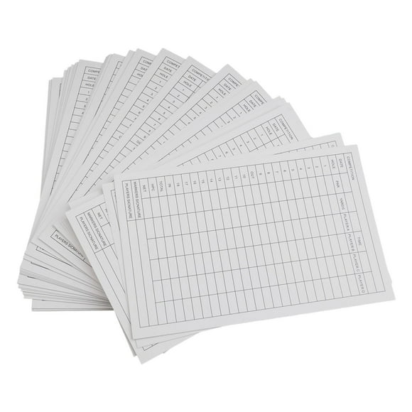 Essential Pack of 40 Golf Scorecards Ideal for Players and Club Members